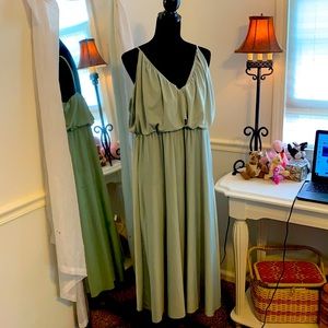 ASOS dress in sage green mid length dress